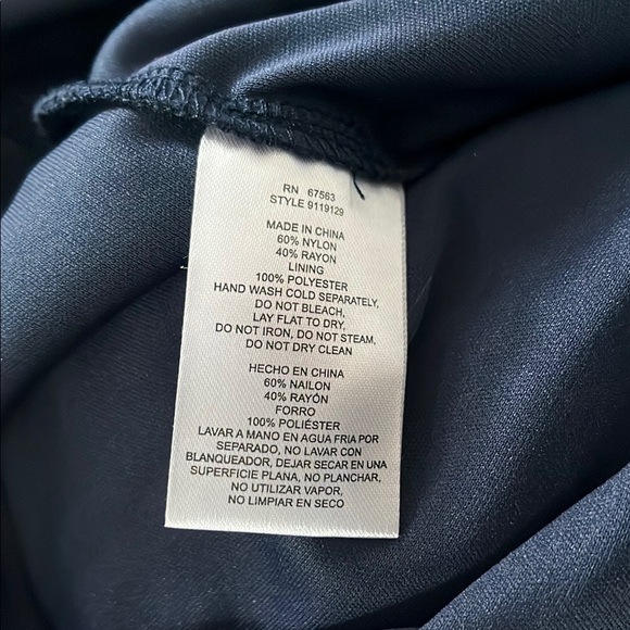 SLNY Navy Sequin Embellished Midi Gown - Picture 9 of 9